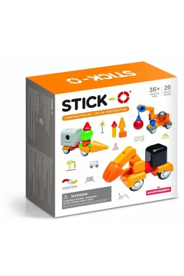 Magformers Stick-O Zestaw konstrukcyjny 26 element�w