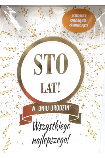 Avanti Karnet A5 graj�cy Urodziny