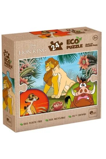 Puzzle dwustronne eko 24 el. Kr�l lew Lisciani