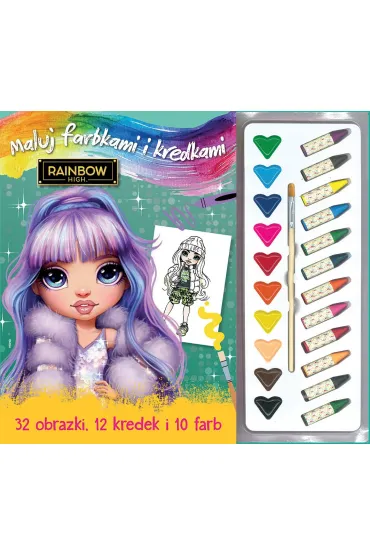 Maluj i koloruj. Rainbow High