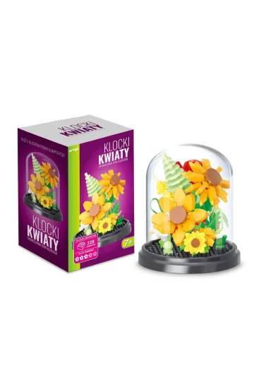 Klocki pod kloszem s�oneczniki 228el