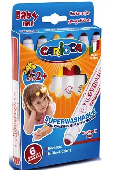 Carioca Flamastry Maxi Baby 6 szt.