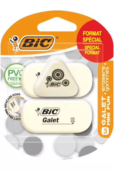 Bic Gumka Galet + Mini Fun 2+1