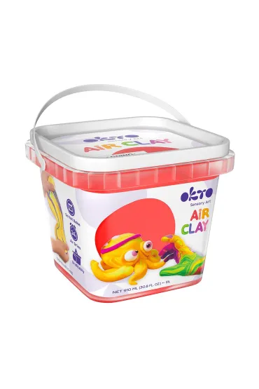 Okto Zestaw lekkiej powietrznej ciastoliny czerwonej 910 ml