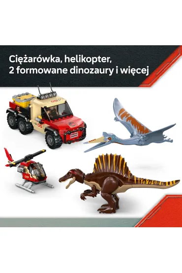 LEGO Jurassic World Powietrzna misja z kecalkoatlem i spinozaurem 76976