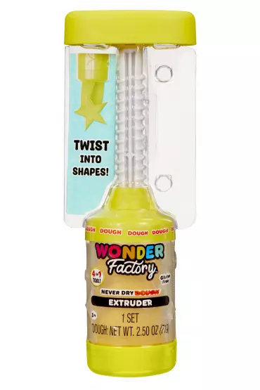 Wonder Factory Never Dry Dough Extruder - Yellow Mga Entertainment