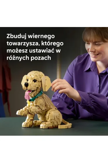 LEGO Icons Szczeniak golden retriever 11384