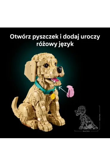 LEGO Icons Szczeniak golden retriever 11384