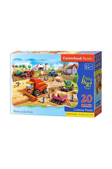 Puzzle maxi 20 el. Praca na farmie Castorland
