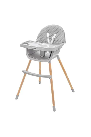 Baby Mix Krzese�ko do karmienia Freja wooden dark grey