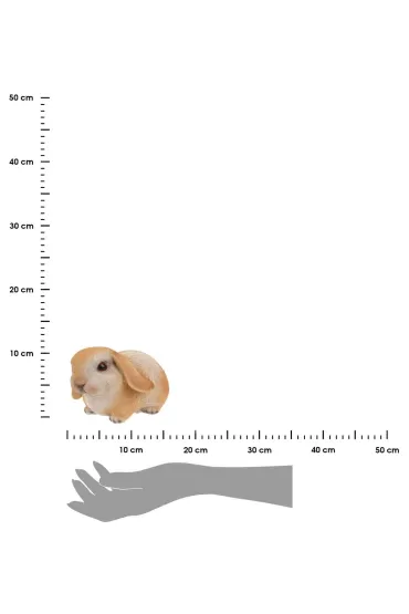 ProGarden Figurka ogrodowa krlik brzowy 16 cm
