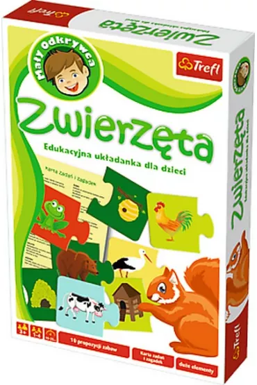 Puzzle Ma�y odkrywca. Zwierz�ta Trefl