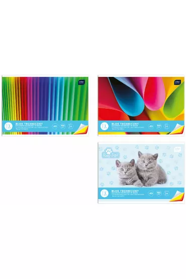 Interdruk Blok techniczny A5 barwiony w masie 20 kartek