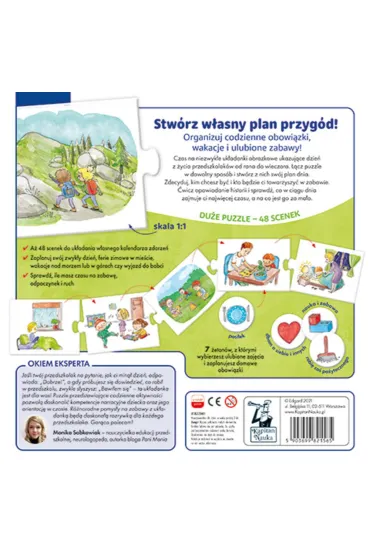 Puzzle Kapitan Nauka. M�j dzie�. Uk�adam i opowiadam Edgard