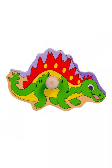 Puzzle Uk�adanka drewniana Dinozaury uchwyty Smily Play