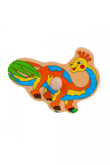 Puzzle Uk�adanka drewniana Dinozaury uchwyty Smily Play