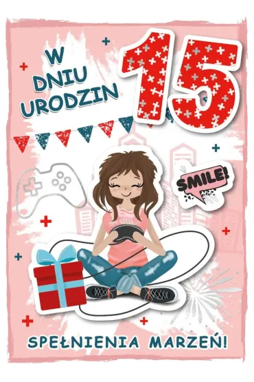 Armin Style KARNET URODZINY 15 B6 Z KOP AS GM-1106 FOL