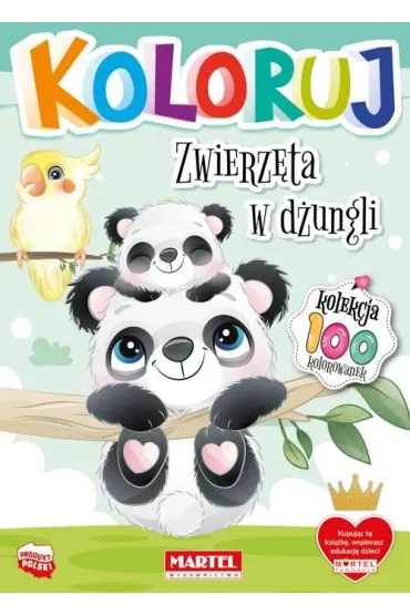 Zwierz�ta w d�ungli. Koloruj