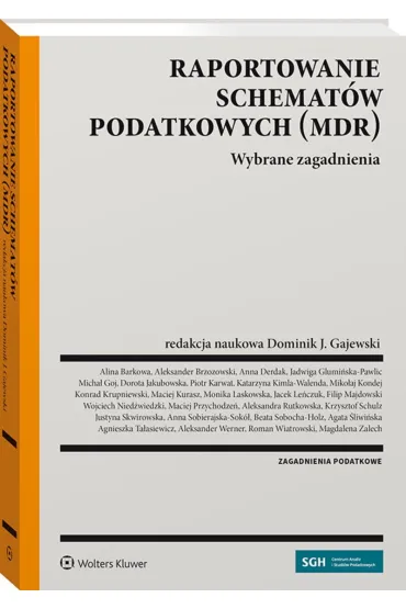 Raportowanie schemat�w podatkowych (MDR) - red Dominik J Gajewski
