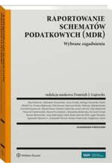 Raportowanie schemat�w podatkowych (MDR) - red Dominik J Gajewski