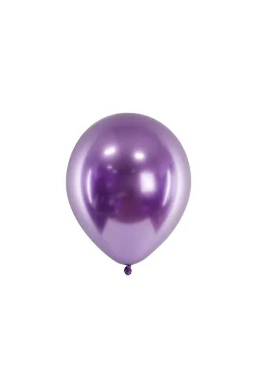 PartyDeco Balony Glossy fiolet 30cm 10 szt