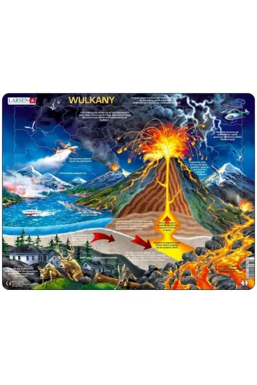 Puzzle 70 el. Wulkany Larsen