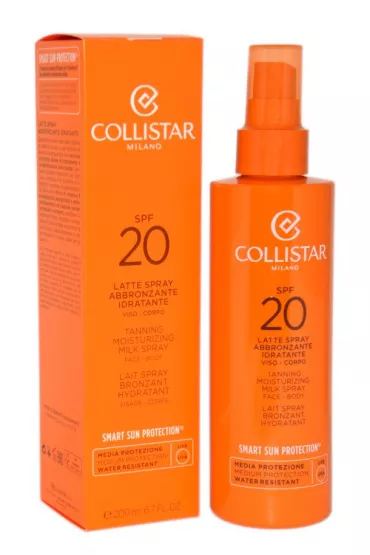 Collistar Mleczko w sprayu do opalania Tanning Moisturizing Milk Spray SPF 20 200 ml