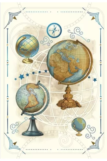DaVinci Karnet + koperta Globusy 12x18cm