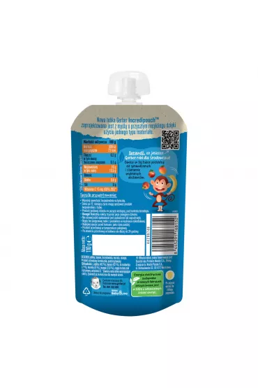 Gerber Junior Deserek jabko banan brzoskwinia morela mango powyej 1+ roku 110 g