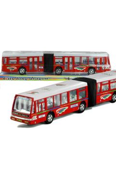 Autobus Przegubowy Friction Duy 41,5 cm Czerwony
