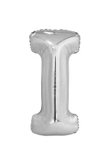 Amscan Balon foliowy litera I srebrna 40,5x86cm