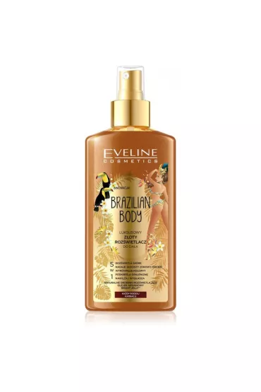 Eveline Cosmetics Brazilian Body luksusowy z�oty roz�wietlacz do cia�a do ka�dej karnacji 150 ml