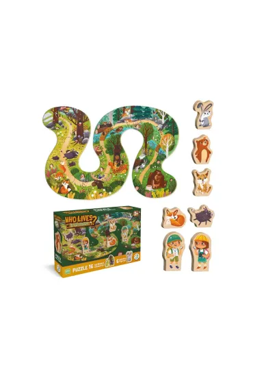 Puzzle 16 el. Who lives in the forest Dodo