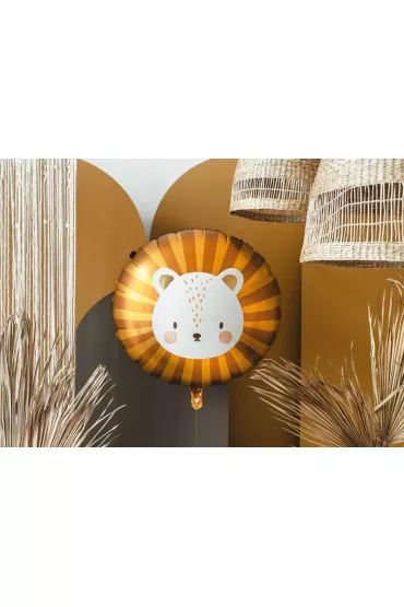 PartyDeco Balon foliowy - Lew - 70x67cm