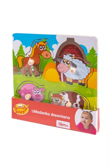 Uk�adanka drewniana. Zwierz�ta Anek