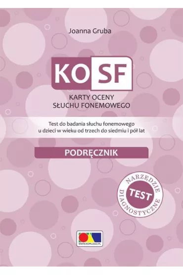 KOSF - Karty oceny s�uchu fonemowego - Joanna Gruba