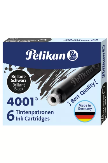 Pelikan Naboje krtkie TP/6 czarne 6 szt.