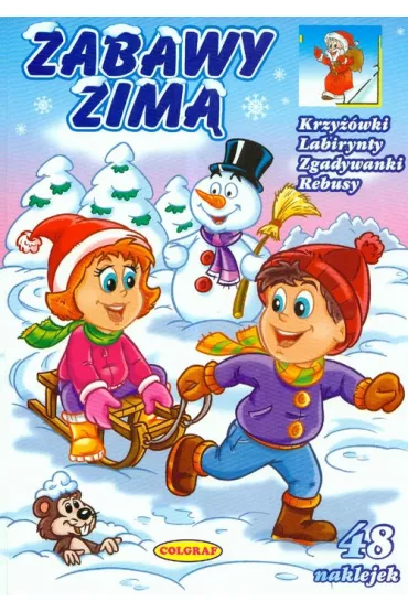 Zabawy zim�. Krzy��wki, labirynty, zgadywanki, rebusy