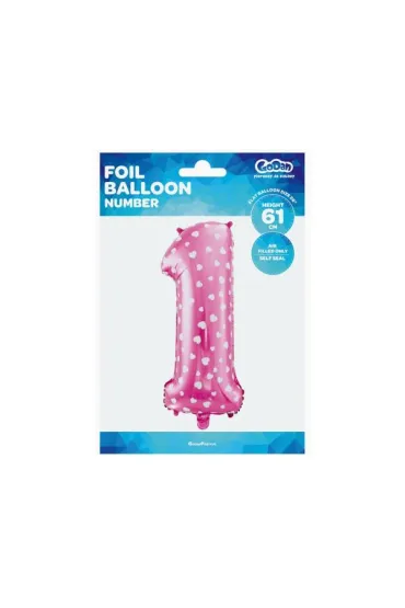 Godan Balon foliowy "Cyfra 1" 61 cm