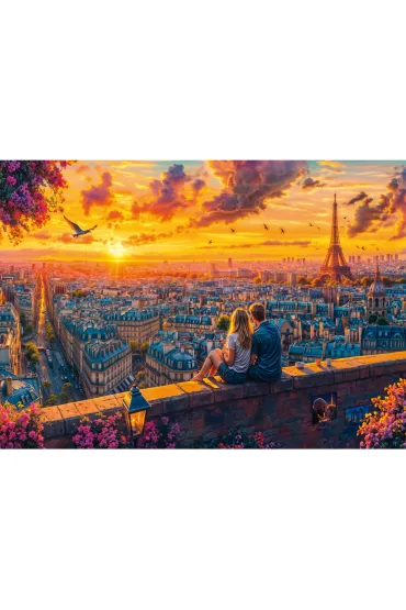 Puzzle PQ 1000 el. Szepty z dachu Pary�a Schmidt