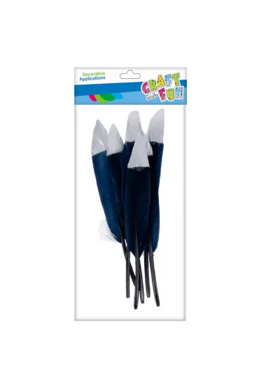 Craft with Fun Pi�rka dekoracyjne czarne 6 szt.
