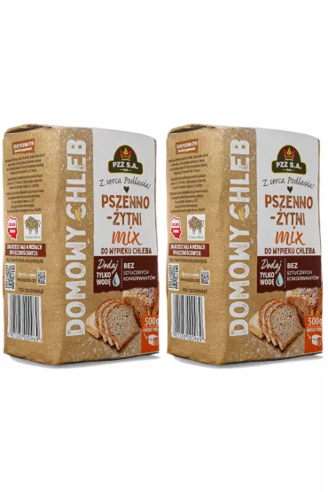 Pzz Mieszanka do wypieku chleba Pszenno-�ytni Mix zestaw 2 x 500 g