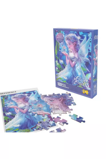 Puzzle 100 el. z brokatem ksi�niczka Askato