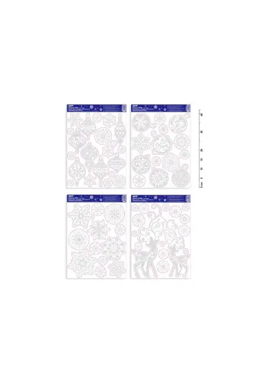 MFP Naklejki Bo�onarodzeniowe brokat 20x30cm VA012