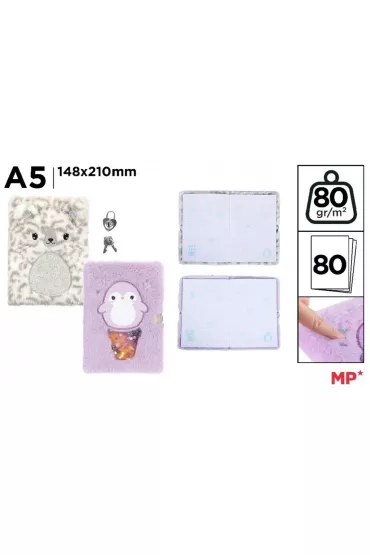 Mp Main Paper Notes A5/80K pluszowy z k��dk� Frosty MIX