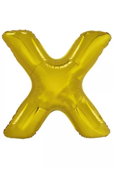 Amscan Balon foliowy litera X z�ota 81x86cm