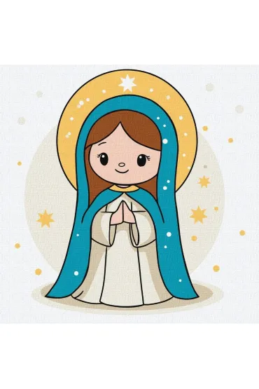 Malowanie po numerach - Mi�osierdzie Kids 25x25cm Ideyka
