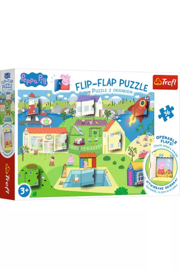 Puzzle z okienkiem 36 el. �wiat �winki Peppy Trefl