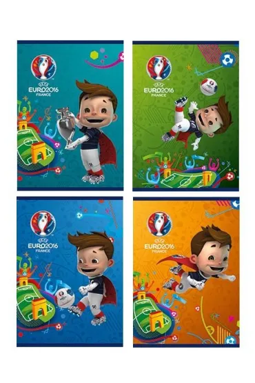 St. Majewski Zeszyt A5 Euro 2016 kratka 16 kartek