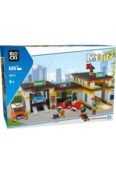 Klocki Blocki MyCity Stacja Obs�ugi 686 elem